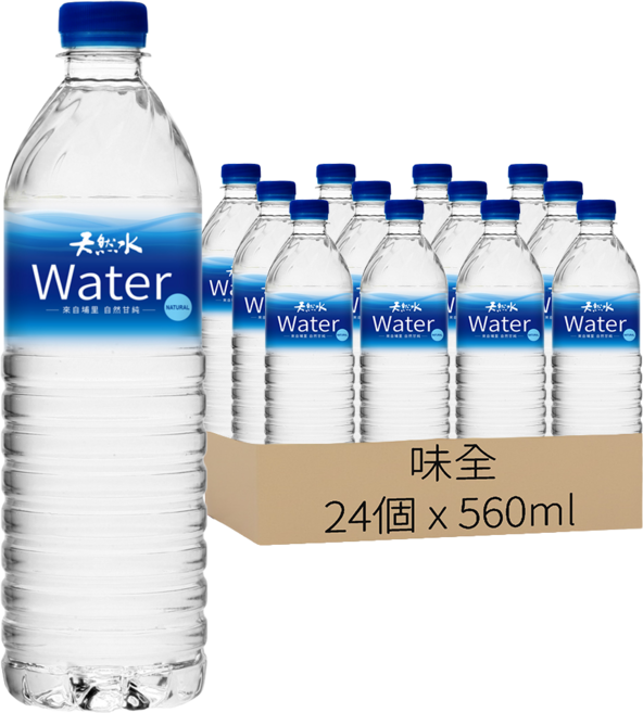 味全 天然水, 24個, 560ml