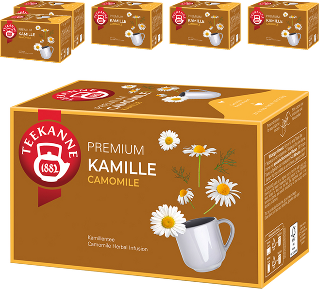 TEEKANNE 恬康樂 Premium Camomile 洋甘菊草本茶, 1.5g, 20個裝, 6組