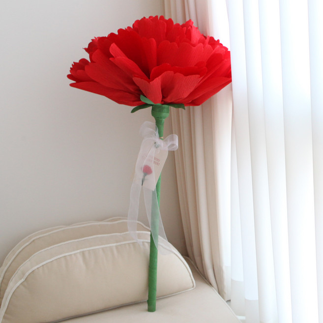 LOVELY FARM LED巨型人造花, 紅色, 1個