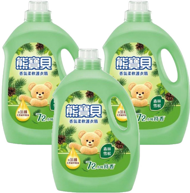 Snuggle 熊寶貝 柔軟護衣精 森林雪松, 3L, 3桶