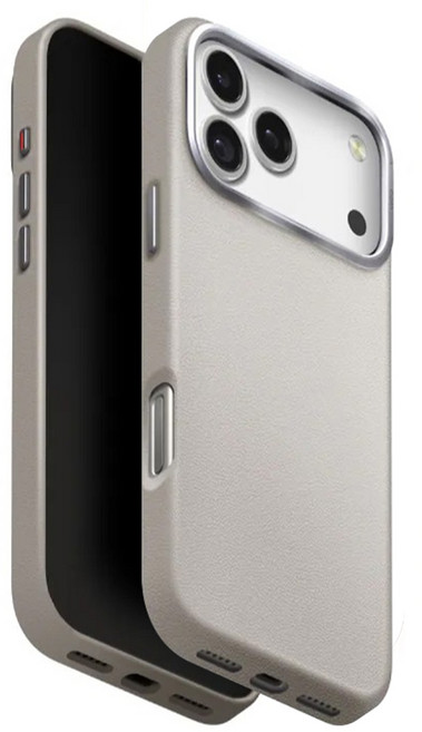 UNIQ Lyden 手機 保護殼 iPhone 17 Pro Max 耐刮 皮革 磁吸 灰色 1個