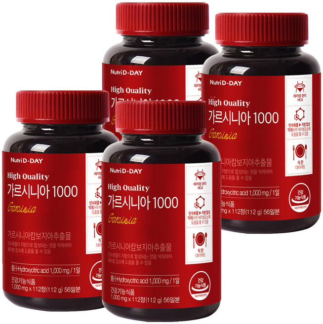 Nutri D-DAY 藤黃果錠, 112顆, 4罐