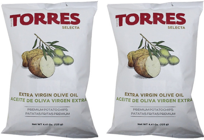 TORRES Selecta特級初榨橄欖油洋芋片, 125g, 2包