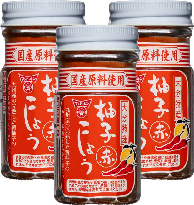 FUNDOKIN 柚子紅辣椒醬, 3個, 50g