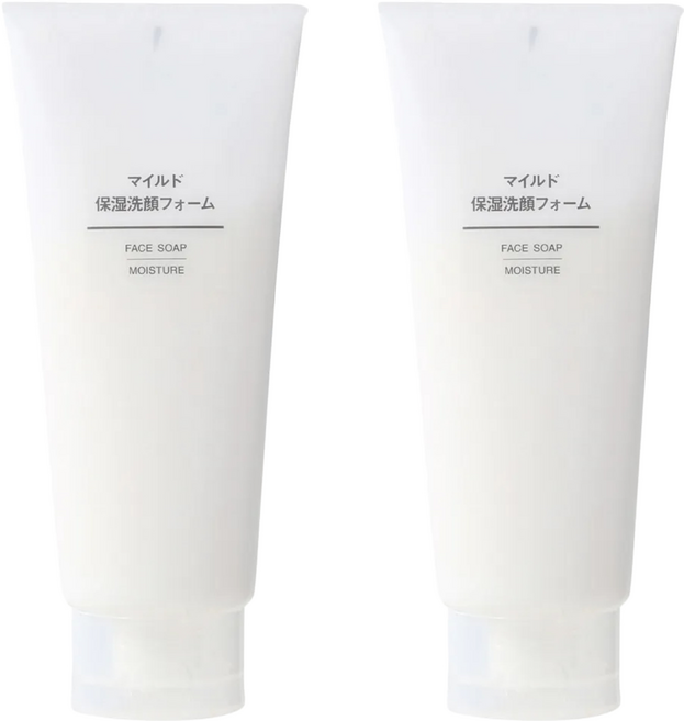MUJI 無印良品 台灣公司貨 溫和保濕洗面乳, 200g, 2條