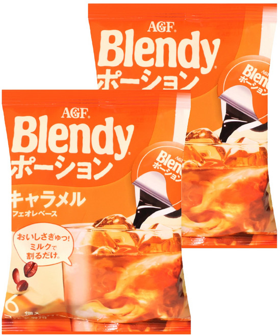 AGF Blendy 濃縮咖啡球 焦糖風味, 18g, 6個, 2袋