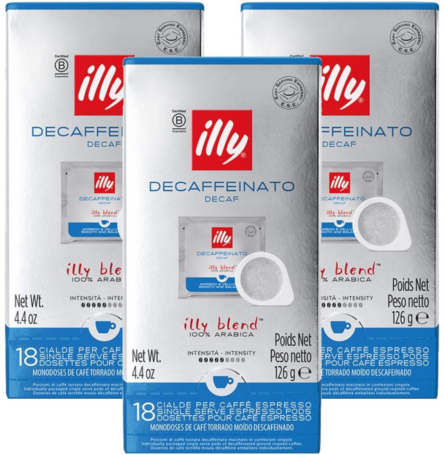 illy 意利 低咖啡因膠囊咖啡, 7.2克, 3個, 18入