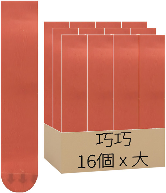 巧巧 經典膠條 大, 紅色, 16個