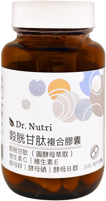 Dr.Nutri 穀胱甘肽複合膠囊, 30顆, 520mg, 1罐
