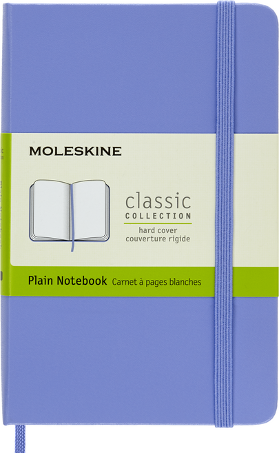MOLESKINE 經典硬殼空白口袋筆記本, 繡球花藍, 1個