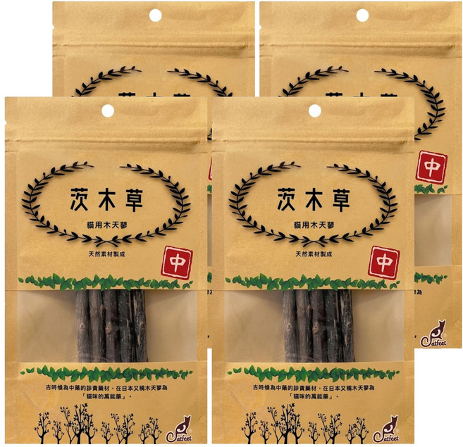 Catfeet 木天蓼棒 中款 5條, 茨木草, 4包