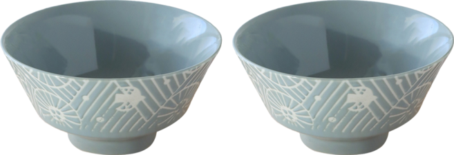 JUST HOME 7吋麵碗 2件組 18 x 8.7cm, 花語鳥, 1組