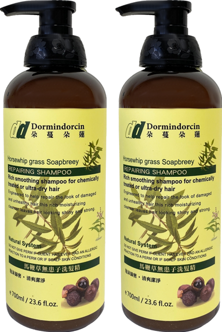 Dormindorcin 朵蔓朵蓮 馬鞭草無患子洗髮精, 700ml, 2瓶