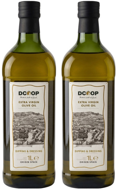 Dcoop 特級初榨橄欖油, 2瓶, 1L