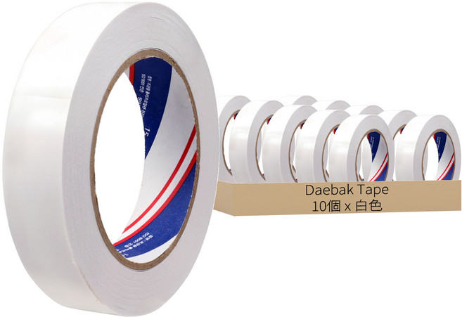 Daebak Tape 雙面膠帶, 10個, 白色