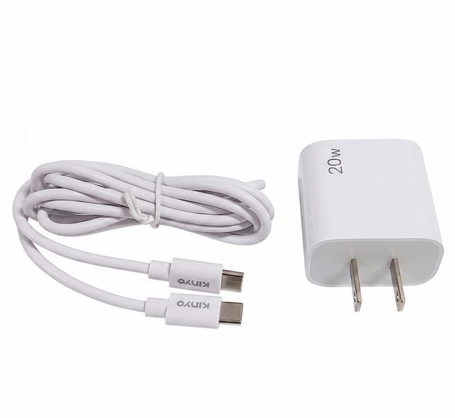Kinyo 20W 單埠 USB-C 充電組 PD GaN技術 白色 APDCB-001W 1組