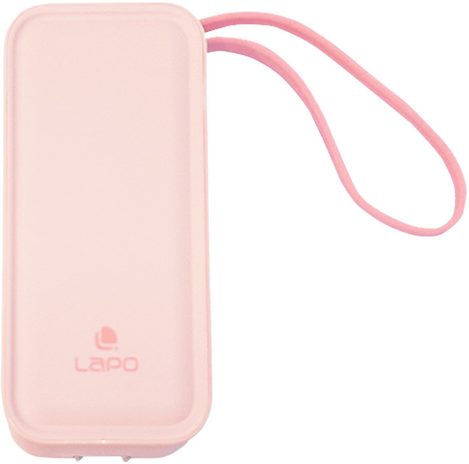 LaPO 20W 雙向快充二合一充電器行動電源 5000mAh, WT-06, 粉紅色