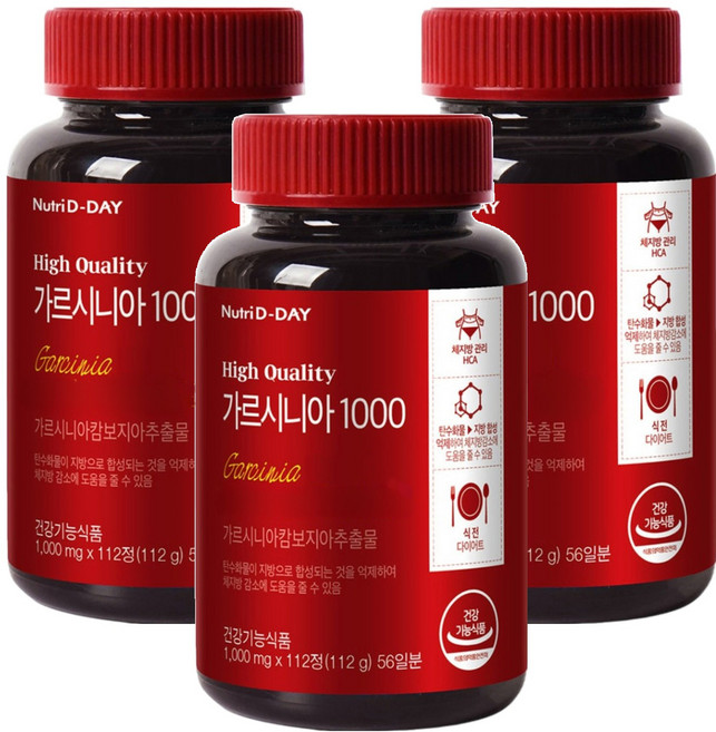 Nutri D-DAY 藤黃果錠, 112顆, 3罐