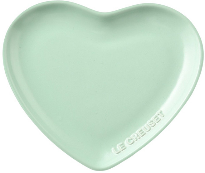 LE CREUSET 花蕾系列 心型盤, 甜薄荷, 1個