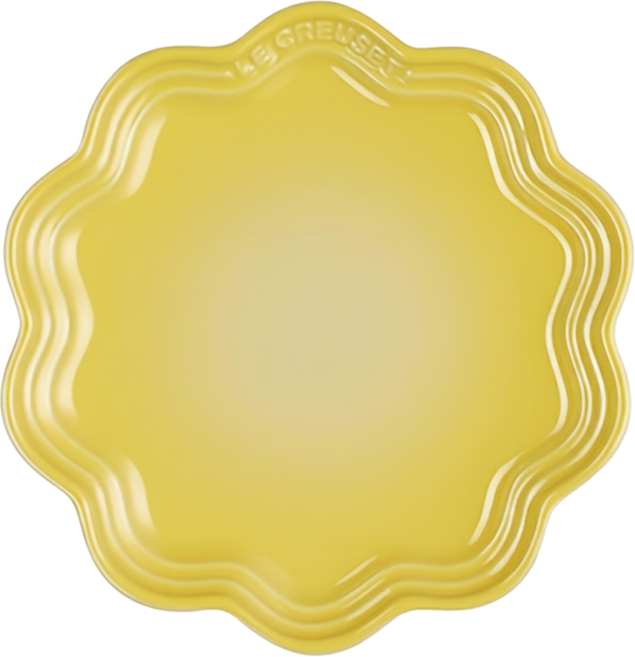 LE CREUSET 蕾絲花邊盤, 1個, 溫桲黃