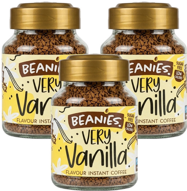 Beanies 即溶咖啡 香草風味, 50g, 1入, 3罐