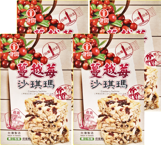 卡賀 蔓越莓沙琪瑪, 150g, 4盒
