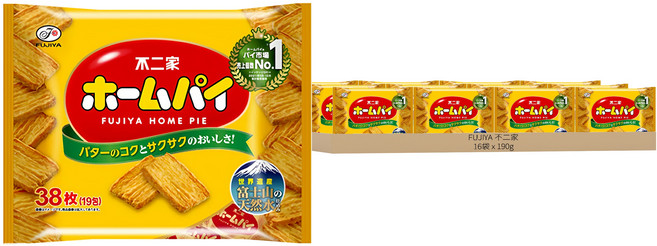 FUJIYA 不二家 奶油風味千層派, 190g, 16袋