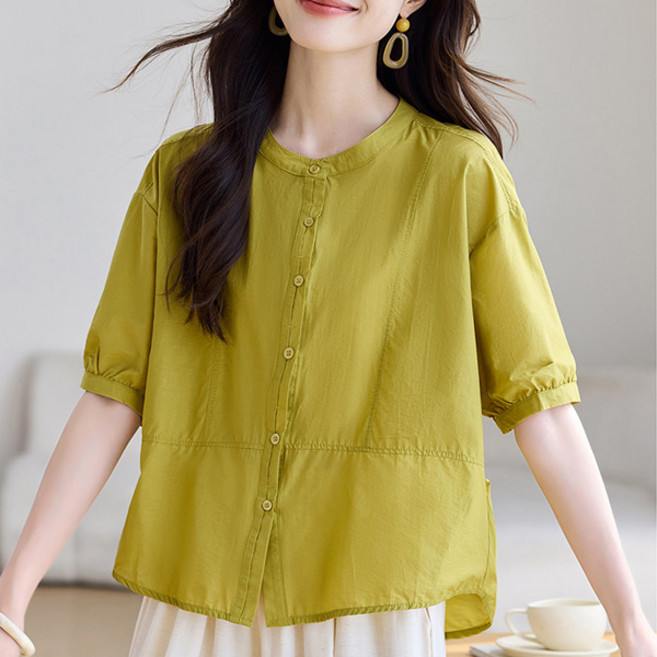 POPLARNC 女款 Chedi Hachue 寬鬆版型短袖襯衫 P26SMST030618