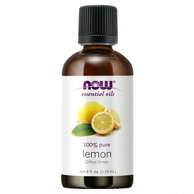 NOW Foods 純精油, 檸檬, 118ml, 1瓶