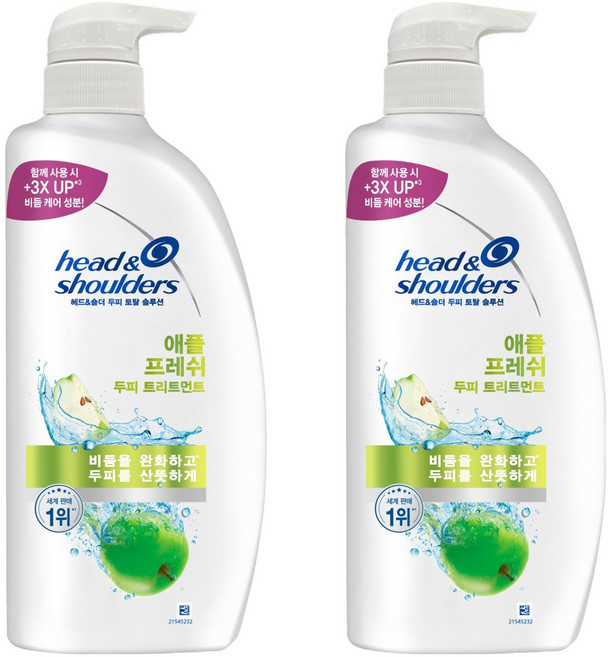 海倫仙度絲 頭皮全效修護護髮素 蘋果香, 2個, 850ml