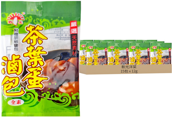 新光洋菜 茶葉蛋滷包, 15包, 12g