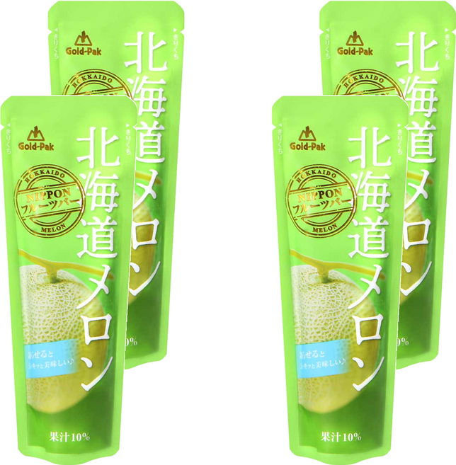 Gold-Pak 風味果汁棒 北海道哈密瓜, 80g, 4包