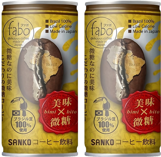 SANKO fabo 美味香濃咖啡, 185ml, 2個