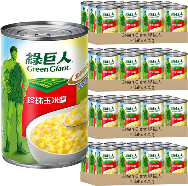 Green Giant 綠巨人 珍珠玉米醬, 425g, 96罐