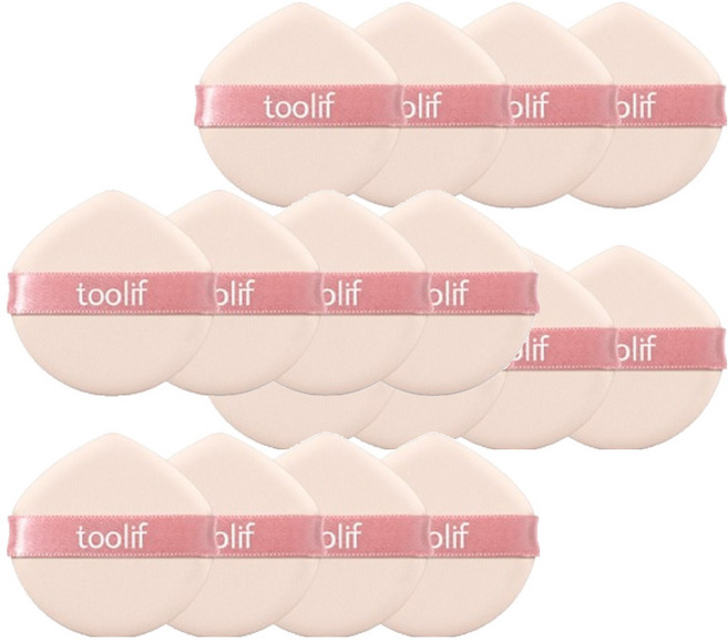 Toolif All Day 氣墊粉撲 8入組, 2套, 膚色 + 粉紅色