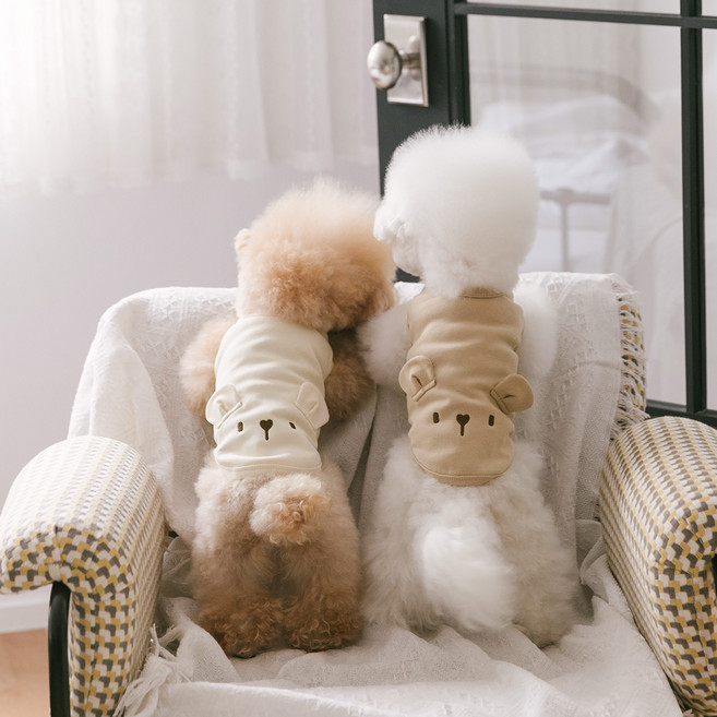 PETSLAND 寵物 I'm Bear T恤, 1個, 摩卡色
