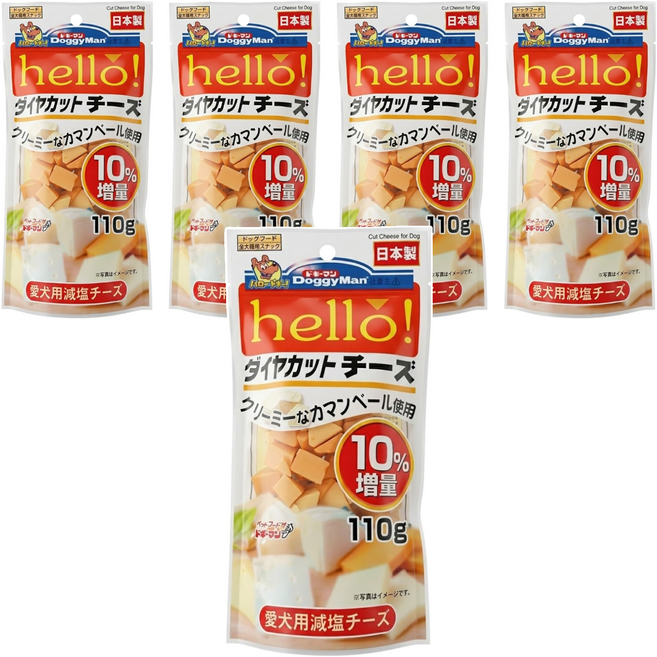 DoggyMan 多格漫 犬用Hello角切塊零食, 110g, 5包