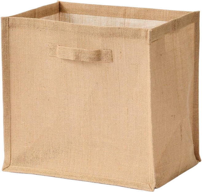MUJI 無印良品 黃麻收納袋 長方形, 棕色, 1個