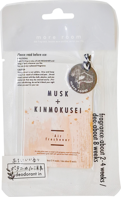more room 植物性消臭香氛片, MUSK+KINMOKUSEI, 1片