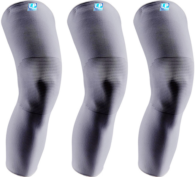 LP SUPPORT 高效伸縮全腿式膝護套 667R1-GY, 3個, 灰色