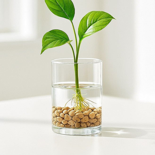 anplant 不易碎壓克力大型花瓶, 透明