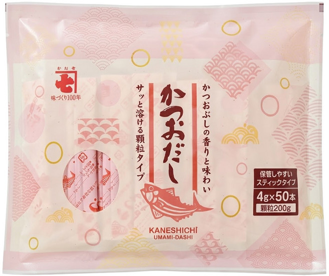 KANESHICHI 金七 鰹魚風味調味包 50包, 200g, 1袋