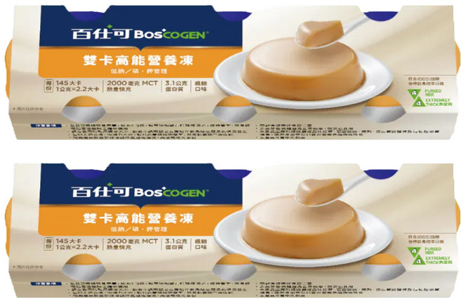 BOSCOGEN 百仕可 雙卡高能營養凍 楓糖, 66g, 6個