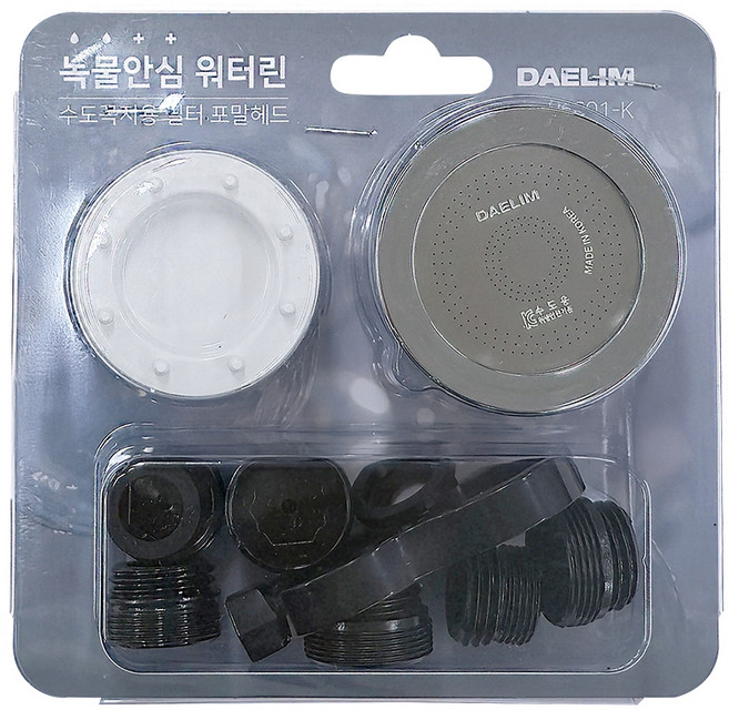 DAELIM DOBiDOS 大林 Waterin 洗臉臺用水龍頭 + 濾芯 3入組, 1套, 無香