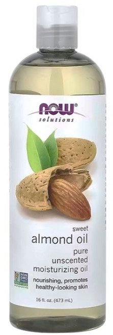 NOW Foods 純甜杏仁保濕油/基底油, 473ml, 1瓶
