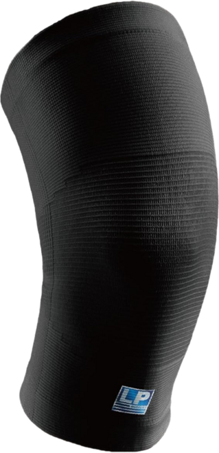LP SUPPORT 高伸縮型膝護套 647R1-BK-M, 黑色, 1個