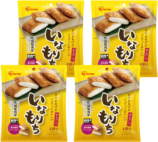 IRIS FOODS 稻荷豆皮麻糬 4個, 200g, 4包