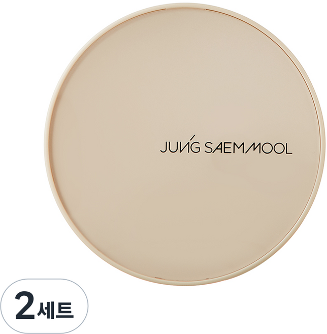 JUNG SAEM MOOL 鄭瑄茉 裸肌遮瑕氣墊粉餅 14g + 補充蕊 14g, #22, 2個