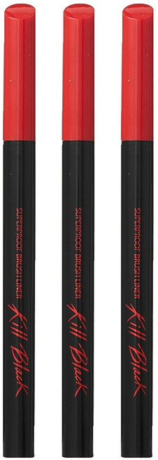 CLIO 珂莉奧 超防水刷頭眼線液 Kill 0.5ml, 1 黑色, 3個
