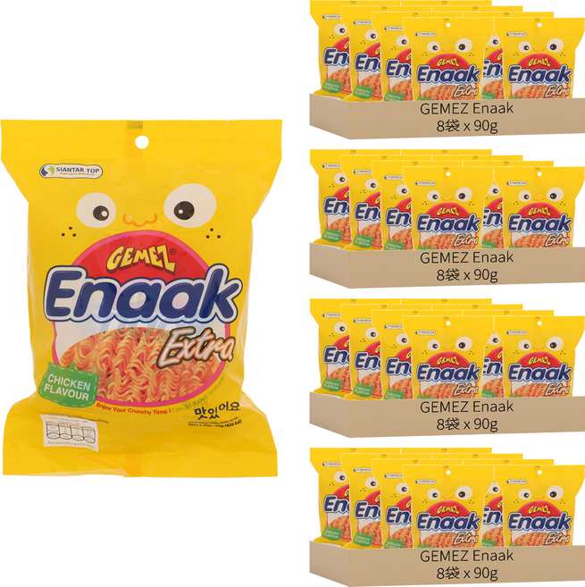 GEMEZ Enaak 韓式小雞麵 雞汁味, 90g, 32袋